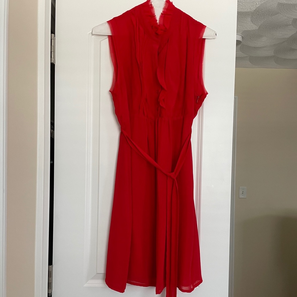 Red ruffle dress, Size M